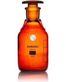 Resim Miyar Cam Şişe 250 Ml - Amber - Cam Tıpalı 