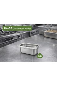 Resim Net Çelik Gastronom Küvet Gn 1/4-65 