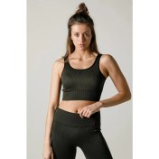 Resim Maraton SlimFit Kadın Bisiklet Yaka Kolsuz Haki Bra 813055 