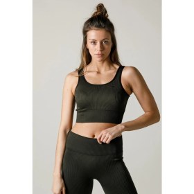 Resim Maraton SlimFit Kadın Bisiklet Yaka Kolsuz Haki Bra 813055 