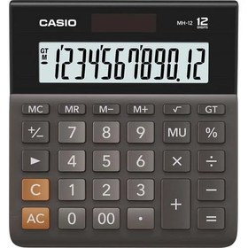 Resim Casio Mh-12-Bk Hesap Makinası 12 Haneli Mh-12-Bk-w-dp 