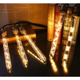 Resim Robolog LED Lamp T30 8W Rustik Dekoratif LED Flamentli Ampul E27 3 Adet) 