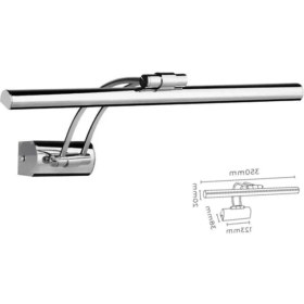 Resim Krds İNAN Aydınlatma Banyo Tablo Ayna Üstü LED Flüt Aplik Krom Günışığı 