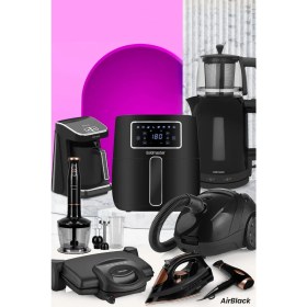 Resim Goldmaster Airblack 36 Parça Airfryer Sıcak Hava Fritöz Avantajlı Elektronik Evlilik Paketi Mutfak Çeyiz Seti 