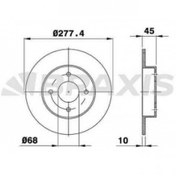 Resim ARKA FREN DISK AYNASI DUZ NISSAN PRIMERA P11 1.6 2.0 96-02 278X4 BRAXIS AE0420 BRAXIS