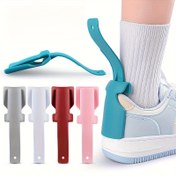 Resim 1 Adet Yaşlılar İçin Sneaker Yardımcısı - Ergonomik Saplı, Tek Elle Kolay Giydirme/Çıkarma için Kayma-On Tasarımı, Dayanıklı Plastik (4 Renk: Gri/Beyaz/Kırmızı/Pembe) - Yaşlılar ve Hareketlilik Destekleyici, Ayakkabı Erişilebilirliği, Kullanıcı Dostu Araç, Sağlam Yapı, Hafif Alet 