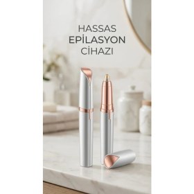Resim AyrStore Buğz Ince Uçlu Yüz ve Kaş Tüy Alma Epilasyon Aleti Hassas Kullanım 