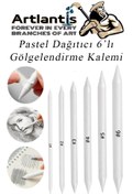 Resim Karakalem Seti 13 Parça 1 Paket Gölgelendirme Kalemi Hamur Silgi Dereceli Kalem Kaynaştırma Kalemi Kara Kalem Dağıtıcı Kalem Kağıt Kalem 