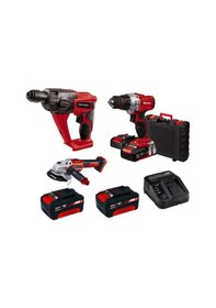 Resim Einhell Kit11 18V Li-ion Akülü Sds Delici + Matkap + Taşlama Seti 