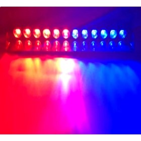 Resim Carub 12 Ledli Çakar Vantuzlu Çakmaklık Girişli 12 Ledli Kırmızı-Mavi 10 Modlu Profesyonel Çakar 