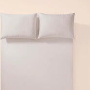 Resim %100 Pamuk Percale Lastikli Çarşaf 160x200 Cm Gri - Pure Serisi 