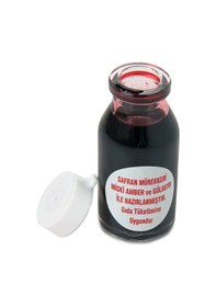 Resim Kırmızı Safran Mürekkebi ve Kahverengi Safran Kalemi Seti 