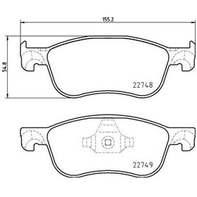 Resim Valeo 670198 Disk Fren Balatası Ön Ford Fiesta 1.0/1.1/1.5d 01/17 Ford Fiesta St 1.5 04/18 Courıer V-769 18 Kth1bc2k021ab-2095160 