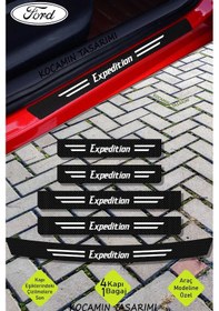 Resim Ford Expedition Çizik Engelleyici Karbon Kapı Bagaj Eşiği Koruma Seti Dayanıklı Folyo Expedition Yazılı 