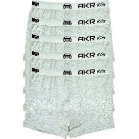 Resim Uniquetrenders Erkek Çocuk 5'li Pamuklu Boxer Gri 