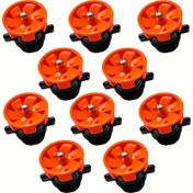 Resim 10 adet 360° Dönen Sulama Memeleri, 1/2" Erkek Dişli, Bahçe, Çim, Park, Çiçekler ve Sebzeler için Otomatik Yağmurlama Başlıkları, Atomize Yağmur Tasarımı, Etkili Sulama için Dayanıklı Plastik ile Metal Toplu, Çim Sulukları | Döner Püskürtme Memeleri | Ayarlanabilir Sprey, Çimler İçin Suluklar 