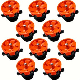 Resim 10 adet 360° Dönen Sulama Memeleri, 1/2" Erkek Dişli, Bahçe, Çim, Park, Çiçekler ve Sebzeler için Otomatik Yağmurlama Başlıkları, Atomize Yağmur Tasarımı, Etkili Sulama için Dayanıklı Plastik ile Metal Toplu, Çim Sulukları | Döner Püskürtme Memeleri | Ayarlanabilir Sprey, Çimler İçin Suluklar 