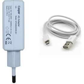 Resim Casper Uyumlu Via T27 Tablet Adaptör Şarj Aleti Android Kablo W 