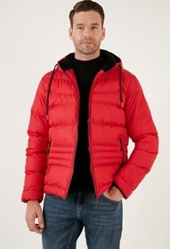 Resim Buratti Kapüşonlu Cepli Slim Fit Şişme Mont Erkek MONT 6490001 