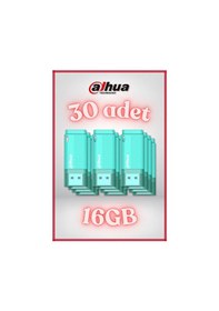 Resim 30 Adet 16gb Kapaklı Usb Flash Bellek U126 Yeşil - 