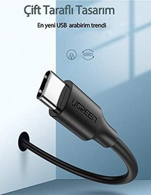 Resim UGREEN 3.0 A USB-A & USB-C Şarj ve Data Kablosu, 25 Santimetre, 60119 