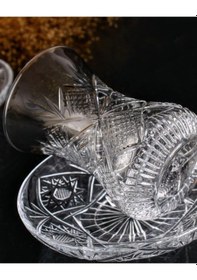 Resim 12 Parça Çay Takımı - Ahengdar - Göz Dekor Şeffaf 