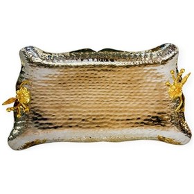 Resim Japon Güllü Bakır Sunum Tepsisi No: 3 