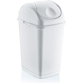 Resim 50 Lt.Slim Çöp Kovası Beyaz 