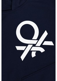 Resim United Colors Of Benetton Erkek Çocuk Bnt-b23341 Kapüşonlu Sweatshirt Lacivert Lacivert 