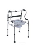 Resim Medwelt Klozetli Yürüteç Walker Katlanabilir Hareketli 