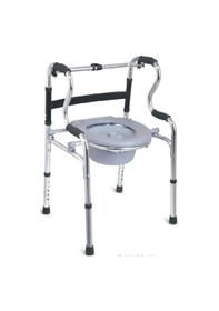 Resim Medwelt Klozetli Yürüteç Walker Katlanabilir Hareketli 