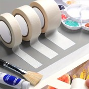 Resim 3 adet Premium Sanatçı Bantı Sulu Boya ve Boyama için - Asitsiz, Orta Yapışkanlı Kağıt Maskeleme Bandı 1.52cm, 1.98cm, 3.0cm Genişlik x 10.01metre Uzunluk - Sanatçılar, Çizim ve Kağıt El Sanatları, Sulu Boya Projeleri için İdeal | Çok Yönlü Kullanım | Yüksek Kaliteli Bant 