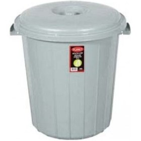 Resim Modatools Gri Çöp Kovası Planet Jumbo 90 lt 1468 