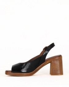 Resim Bueno Shoes Siyah Rugan Deri Kadın Topuklu Sandalet 01we3700 