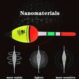 Resim 6 Adet Karanlıkta Parlayan Balık Şamandırası - Nano Parlaklık Teknolojili Işıltılı Sürüklenme Şamandıraları, Gece Balıkçılığı, Deniz, Kaya, Dalga Sürüklenmesi, Çapa Balıkçılığı ve Büyük Karın Sürüklenmesi (Düşük Görünürlük) 
