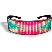 Resim Led Parti Gözlükleri Led Işıklı Gözlükler Parlayan Parıldayan Işıklı Gözlükler Usb Dıy Animasyon Noel Doğum Günü Partisi Gece Kulübü İçin 