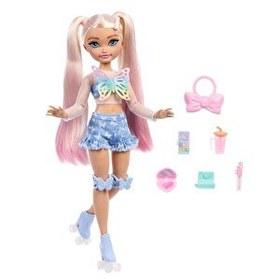 Resim Barbie Dream Besties Paten Partisi Malibu Bebek ve Aksesuarları JFX96 