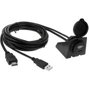 Resim Usb 2.0 Ve Hdmı Type-a Erkek-dişi Uzatma Kablosu, Uzunluk: 2m 