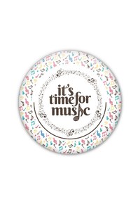 Resim Cam Kesme Tahtası - Cam Kesme Tablası Music Time Çap32cm 