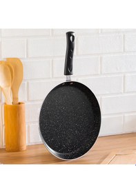Resim Porsima 579.0093 Granit Yanmaz Yapışmaz Tava Krep Tavası 26 Cm Siyah 