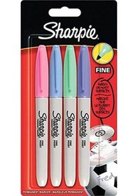 Resim Sharpie 4Lü Pastel Renkler Fine Permanent Markör Kalem Seti 20654 