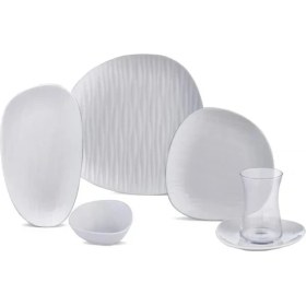 Resim Oyster Porselen 26 Parça 6 Kişilik Kahvaltı/servis Takımı 