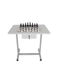 Resim Satranç Masası 60x80 Cm Komple Metal Ayaklı-pan606 