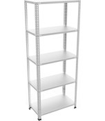 Resim Galvanizraf 5 Katlı Galvaniz Çelik Arşiv Depo Kiler Raf 31X75X200 Galvaniz 