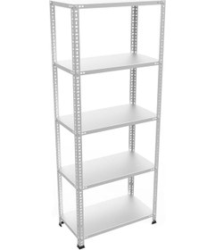 Resim Galvanizraf 5 Katlı Galvaniz Çelik Arşiv Depo Kiler Raf 31X75X200 Galvaniz 