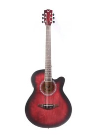 Resim Angel Afg200ce-trd Elektro Akustik Gitar Kırmızı Saydam Cila Cutaway 