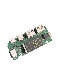 Resim Çift Usb 5V 2.4A Led'Li Micro Type-C Powerbank Modülü 