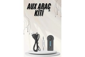 Resim Mercansa Yeni Nesil Bluetooth Aux Araç Kiti Siyah Tv Tablet Telefon Araç Araba 