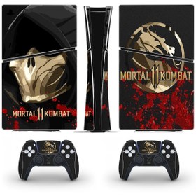 Resim cosy home gift Mortal Kombat Playstation 5 Slim Disk Versiyon Sticker Kaplama Seti 