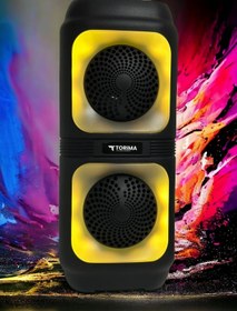 Resim D19 Siyah Wireless TWS RGB Renkli Bluetooth Hoparlör Torima